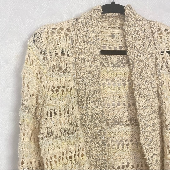 🪷Anthropologie🪷Knitted & Knotted Cardigan Open Knit Wool Mohair Blend, Medium - Picture 5 of 15
